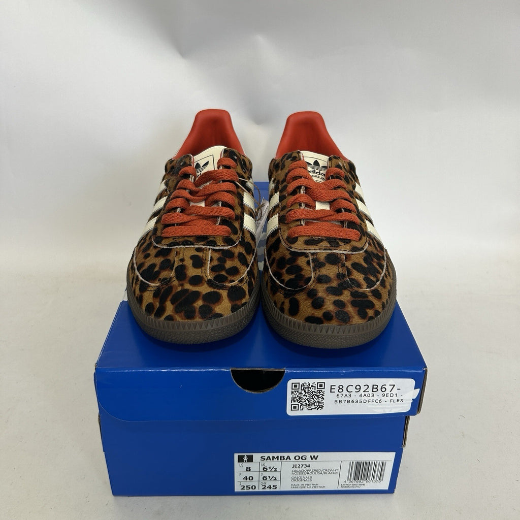 adidas Samba OG WMNS Leopard - “Preloved Red” JI2734 Women's 8 New