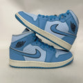 Nike Air Jordan 1 Mid SE WMNS “Ice Blue” DV1302-400 Shoes Women’s 8 Worn