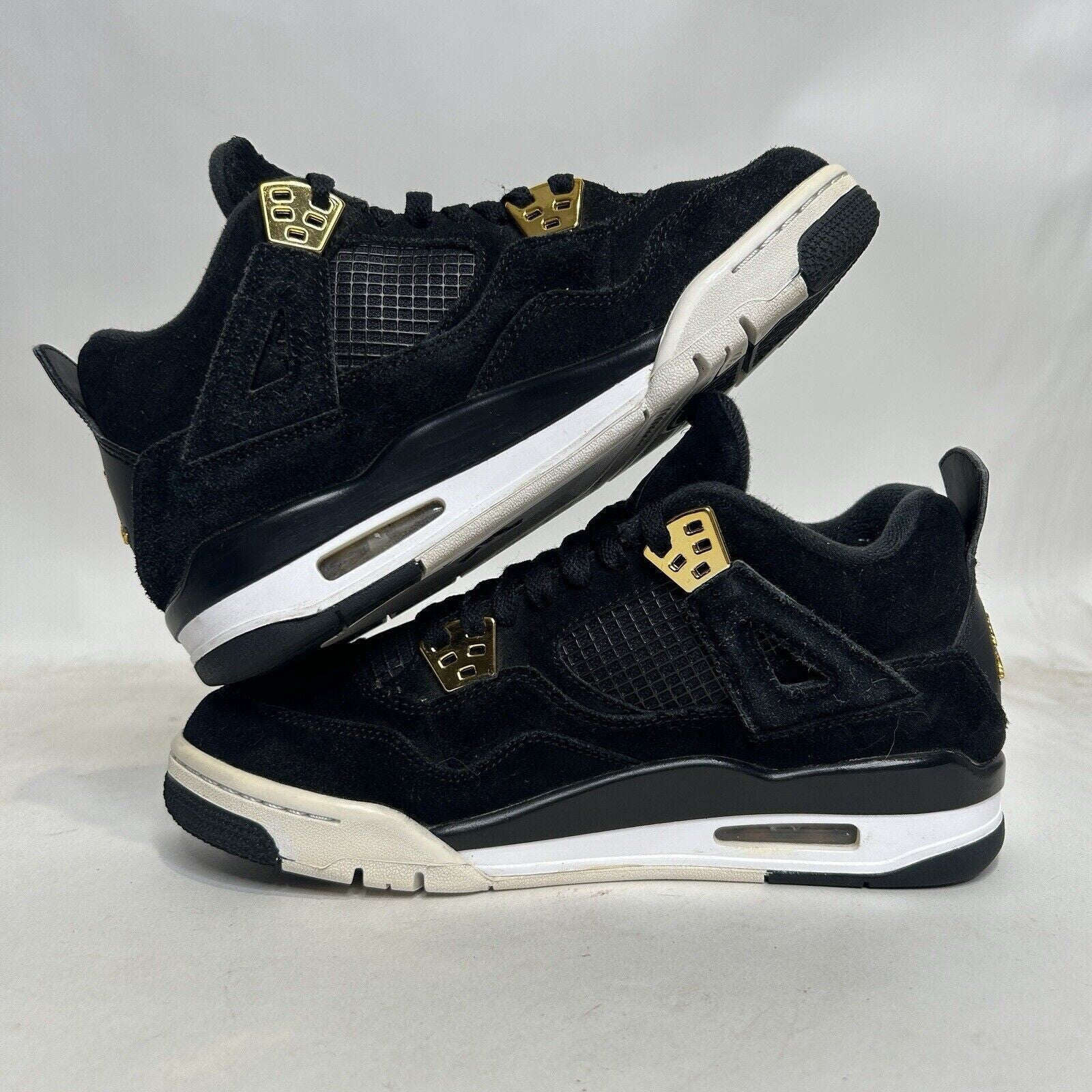 Nike Shoes Air Jordan 4 Retro BG “Royalty/Black Gold” 2024