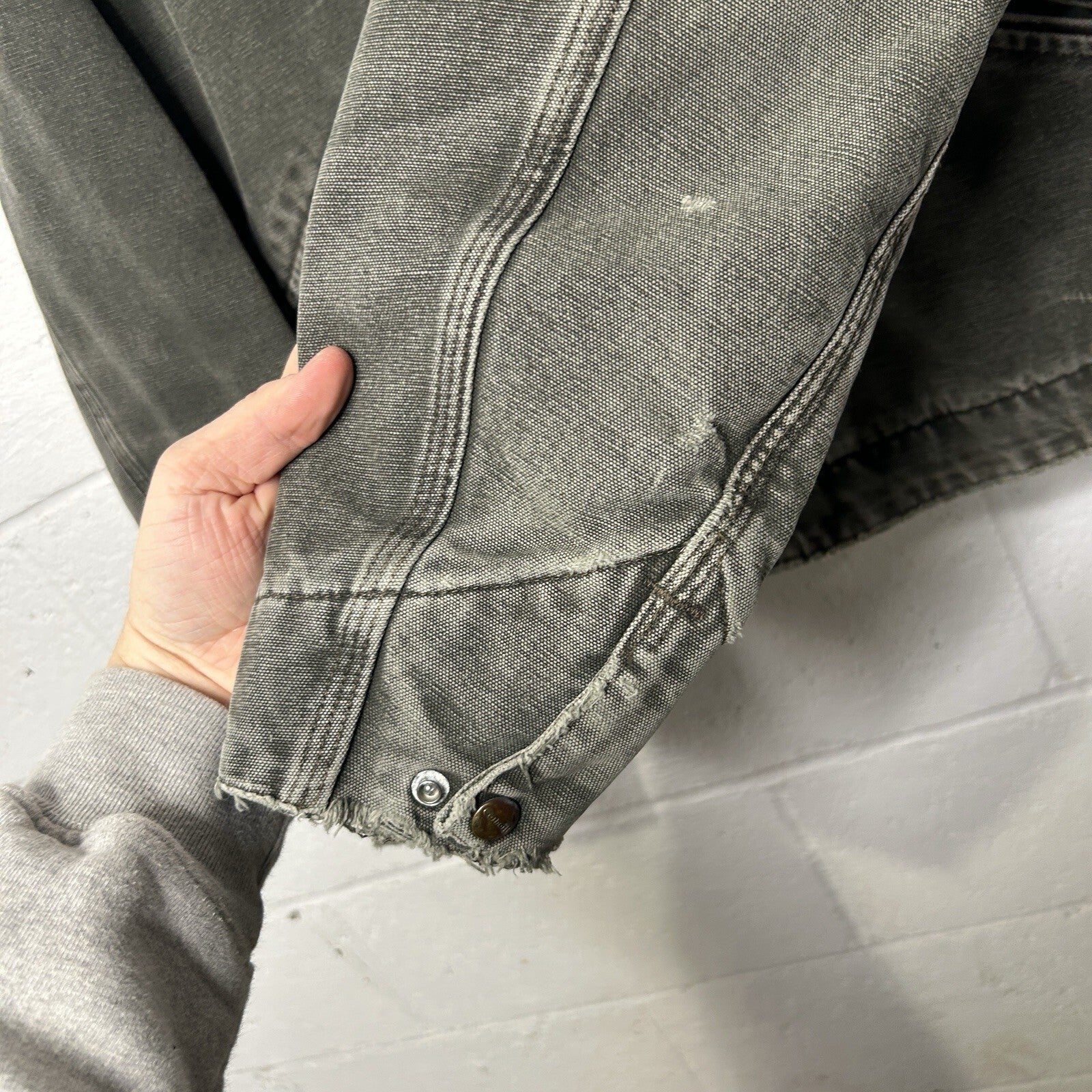 Vintage Carhartt Blanket-Lined Detroit Jacket “Moss Green” J97 MOS Men’s Small