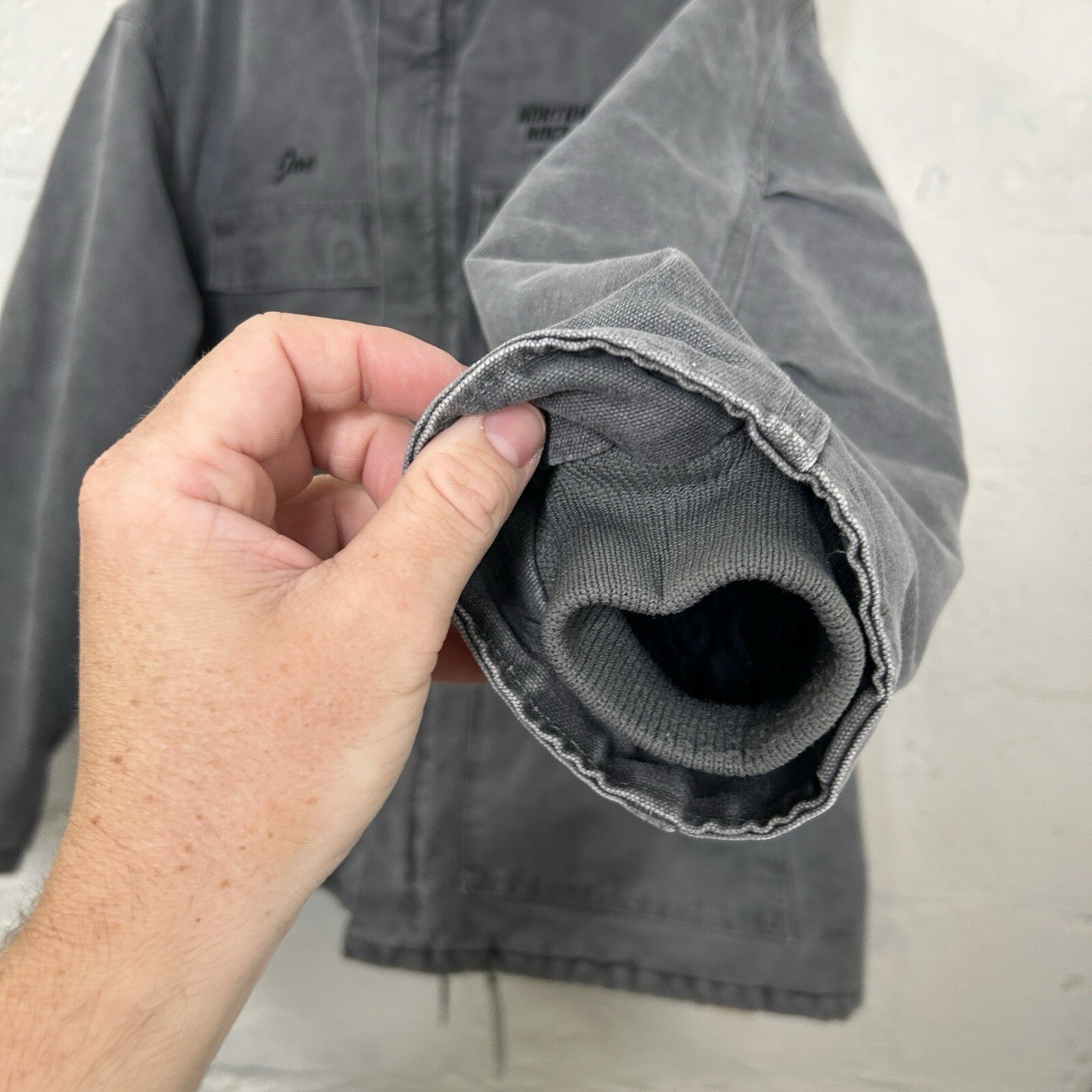 Vintage Carhartt Quilted Arctic Chore Jacket “Cement Grey” C26 CMT Men’s X-Large