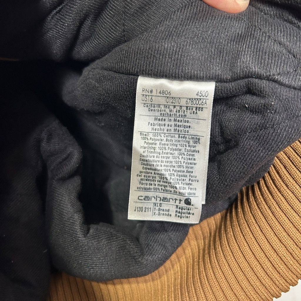 Carhartt Hooded Quilt-Lined Active Jacket “Brown” J130-211