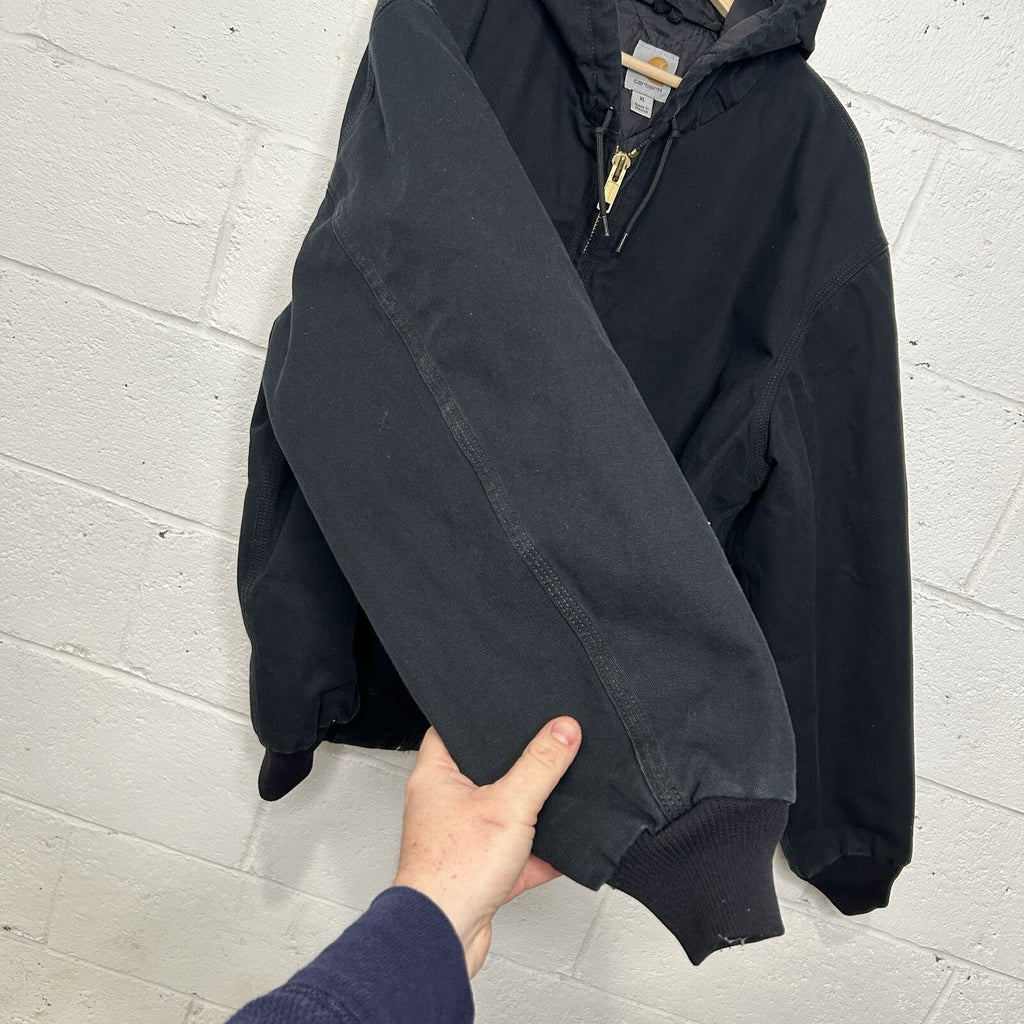 Vintage Carhartt Quilted Hooded Active Jacket “Black” J280 BLK Men’s X-Large