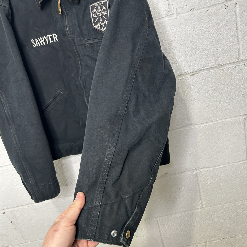 Y2K Carhartt Blanket-Lined Detroit Jacket “Black” J001 BLK Men’s Large