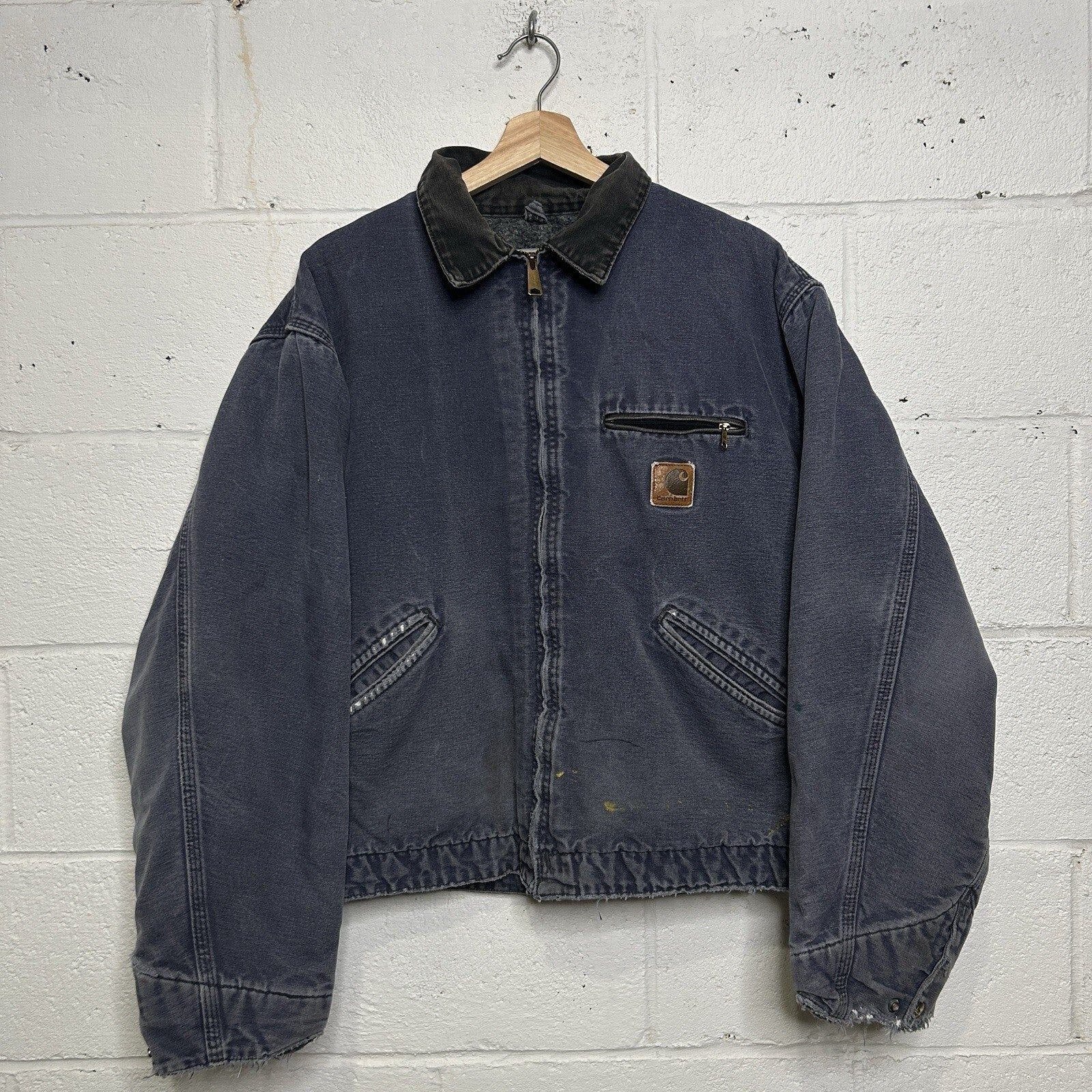 Vintage Carhartt Blanket-Lined Detroit Jacket “Petrol” J64 PTL Men’s X-Large