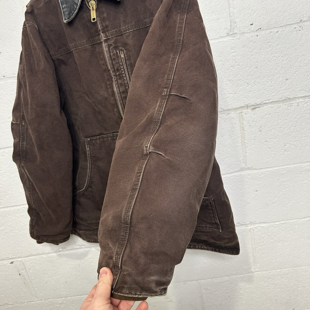 Vintage Carhartt Sherpa-Lined Ridge Jacket “Dark Brown” C61 DKB Men’s Medium