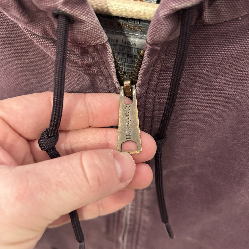 Vintage Carhartt Quilted Active Jacket “Deep Plum” WJ130 DPM Women’s Large