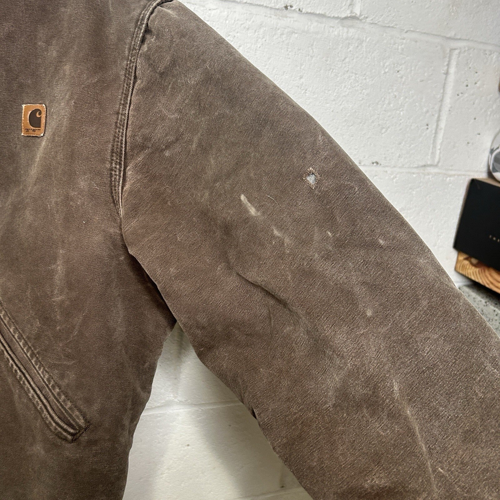 Vintage Carhartt Blanket-Lined Detroit Jacket “Chestnut” J146 CHT Men’s Large