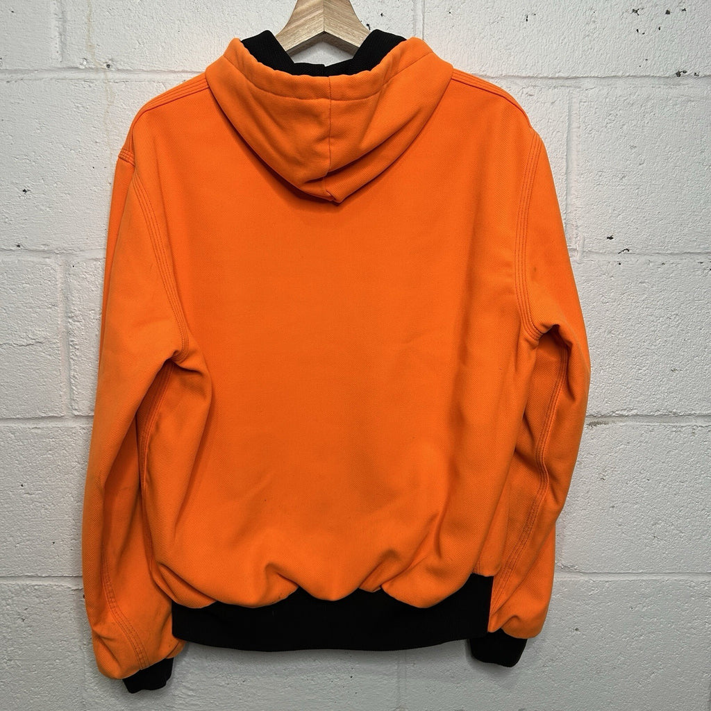 Vintage Carhartt Hooded Active Jacket “Blaze Orange” JRW09 Men’s Medium