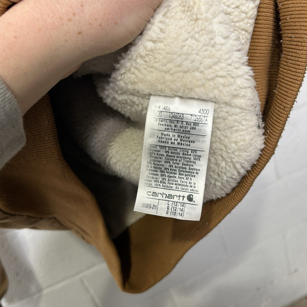 Carhartt Sherpa-Lined Wildwood Jacket “Brown” 100815-211 Women’s L