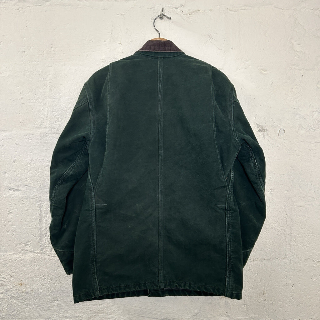 Vintage Carhartt Blanket-Lined Chore Coat “Spruce Green” C02 SPC Men’s Small