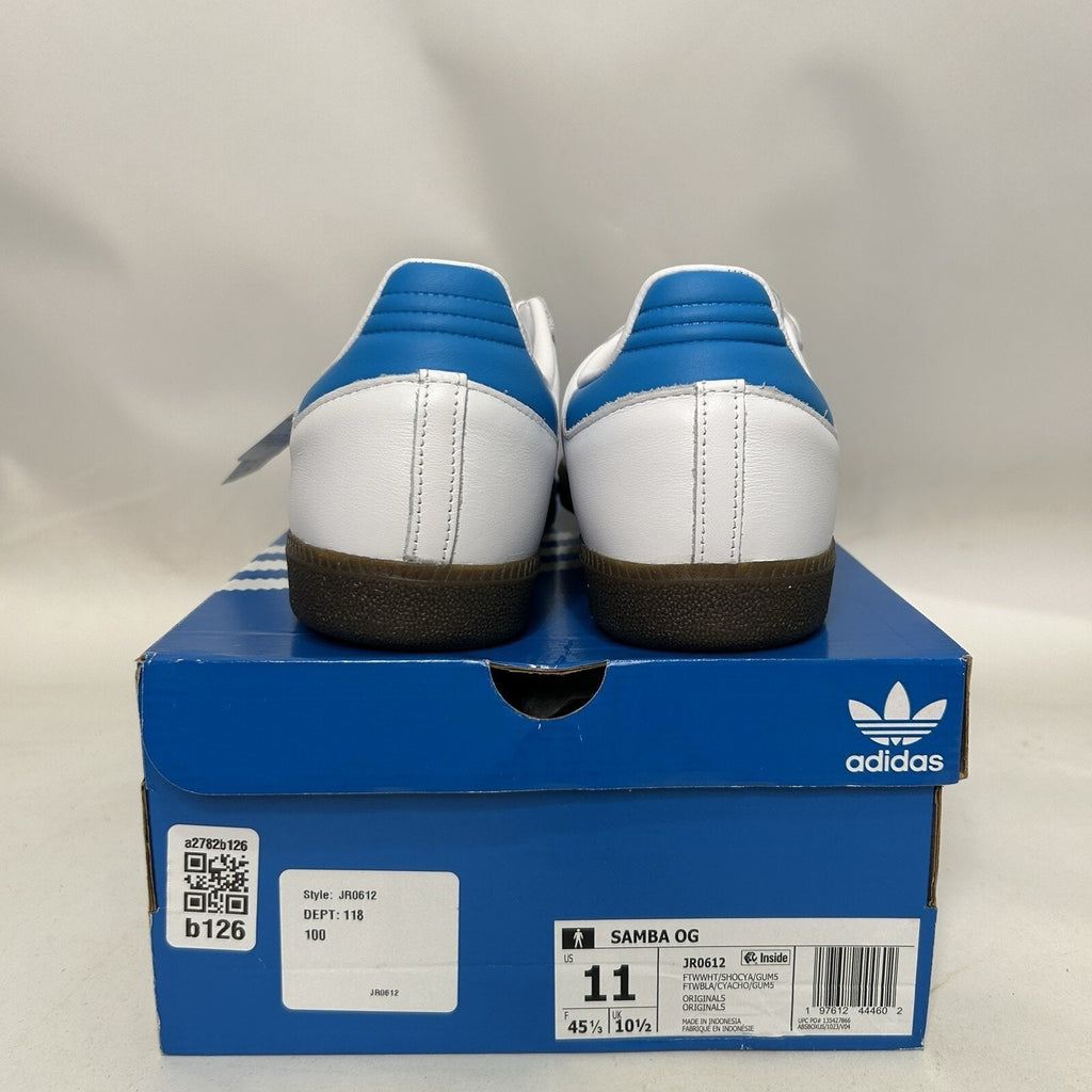 adidas Samba OG "White Shock Cyan Gum"