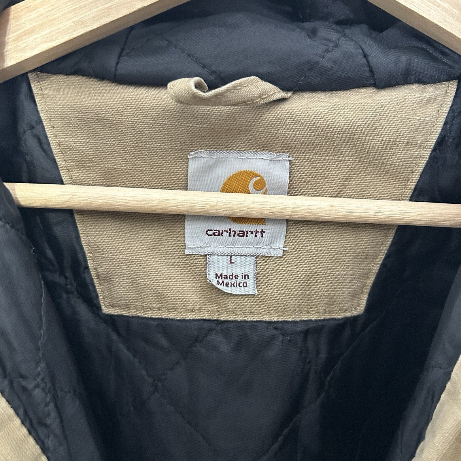 Vintage Carhartt Quilted Ripstop Active Jacket “Dark Khaki” 100108 253 Men’s L