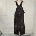 Vintage Carhartt Sandstone DoubleKnee Overalls “Dark Brown”