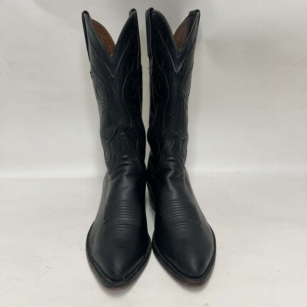 Lucchese Handmade Classics Goatskin Vines Cowboy Boots “Black” L1309 Men’s 8.5D