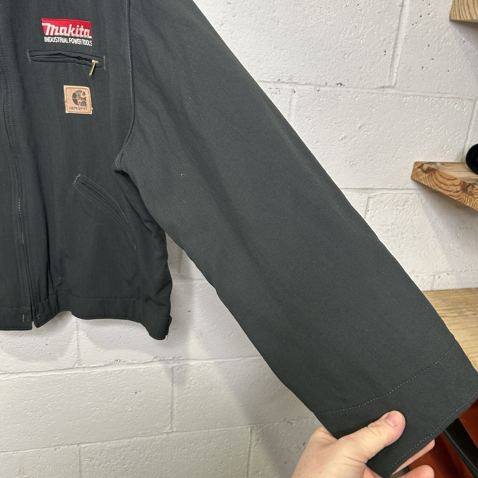Vintage Carhartt Blanket-Lined Detroit Jacket “Charcoal” J128 CHR Men’s X-Large