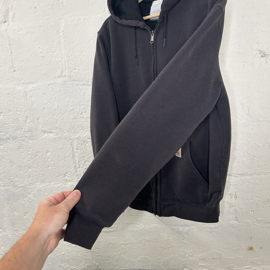 Vintage Carhartt Thermal-Lined Zip Hoodie “Black” Men’s Medium