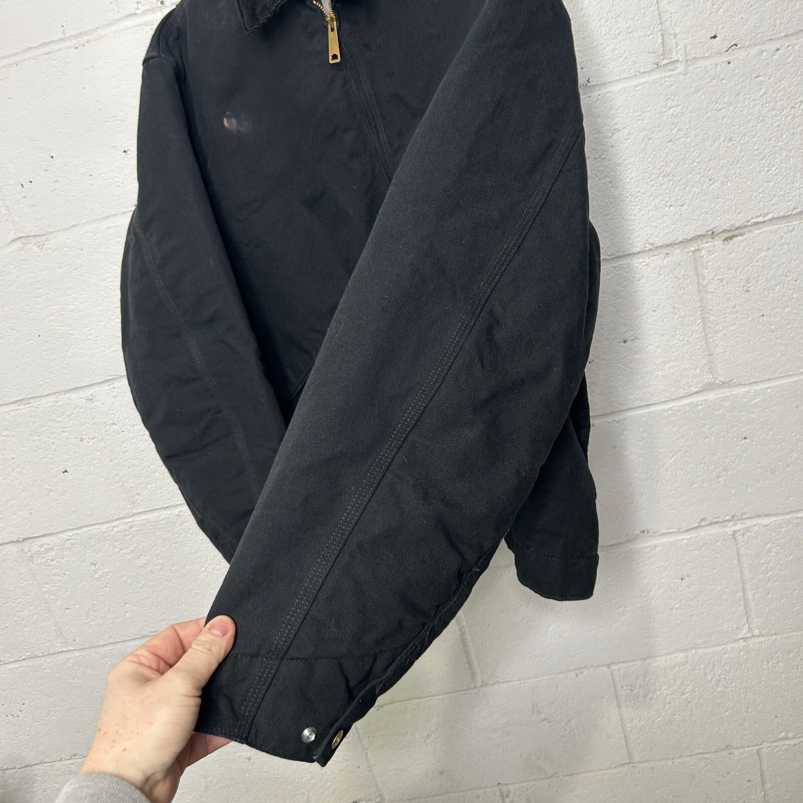 Y2K Carhartt Blanket-Lined Detroit Jacket “Black Peterbilt” J001 BLK Men’s XL