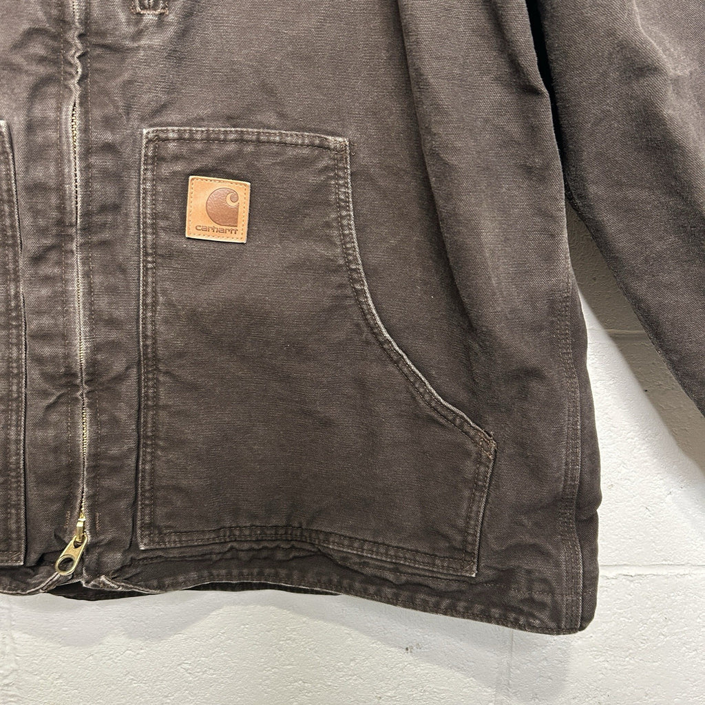 Vintage Carhartt Sherpa-Lined Ridge Jacket “Dark Brown” C61 DKB Men’s X-Large
