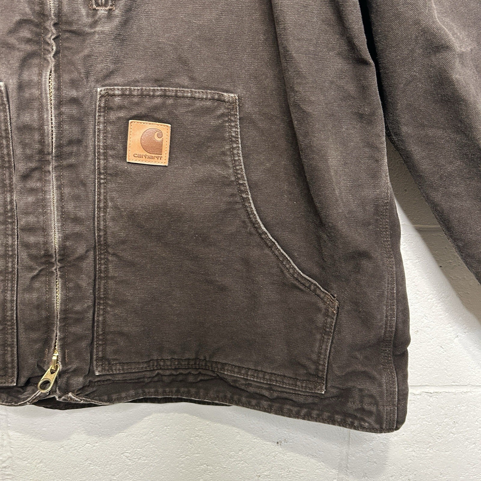 Vintage Carhartt Sherpa-Lined Ridge Jacket “Dark Brown” C61 DKB Men’s X-Large