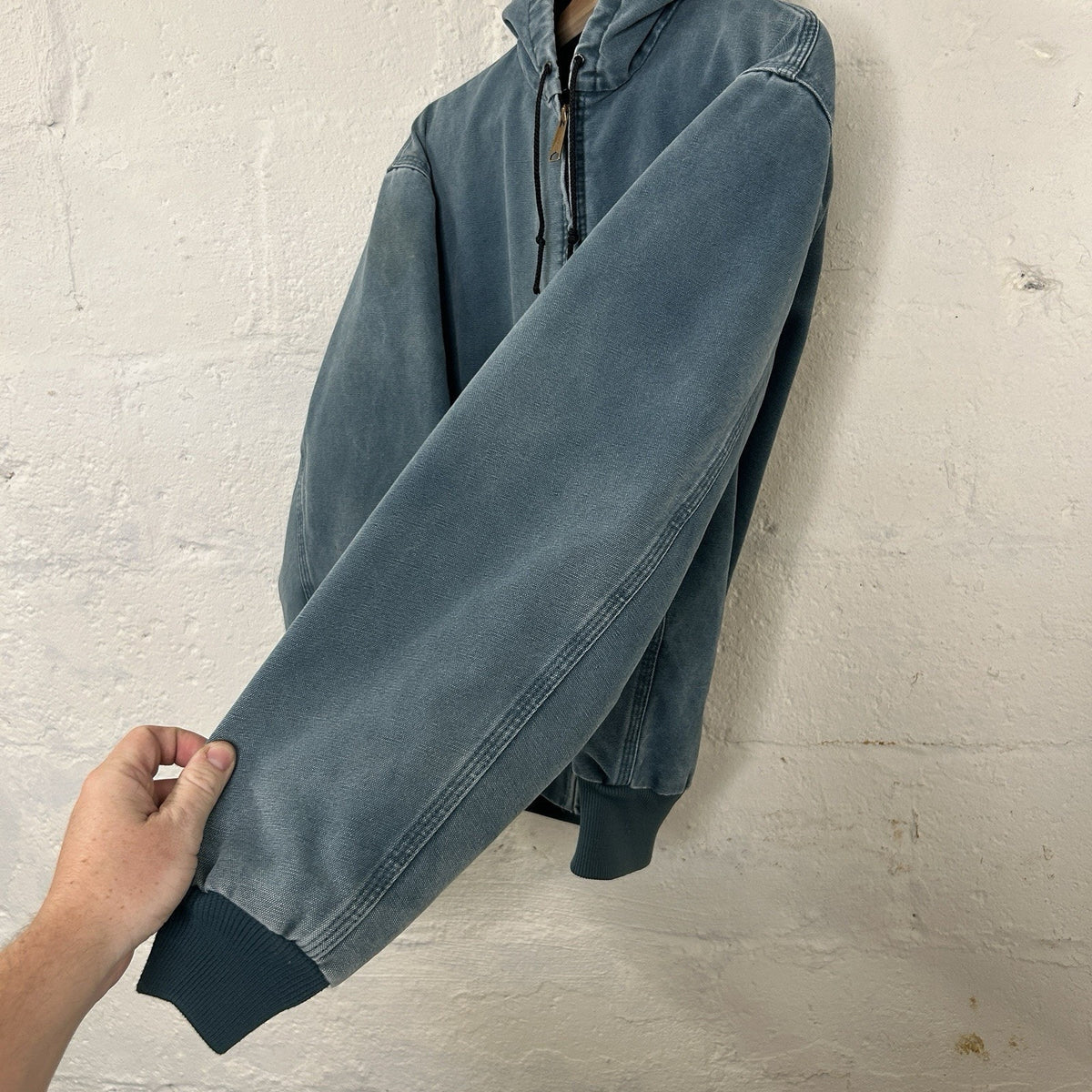 Vintage Carhartt Quilted Hooded Active Jacket “Cobalt Blue” JQ296