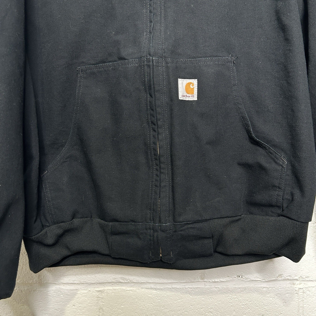 Y2K Carhartt Thermal-Lined Hooded Active Jacket “Black” J131 BLK Dark Throne