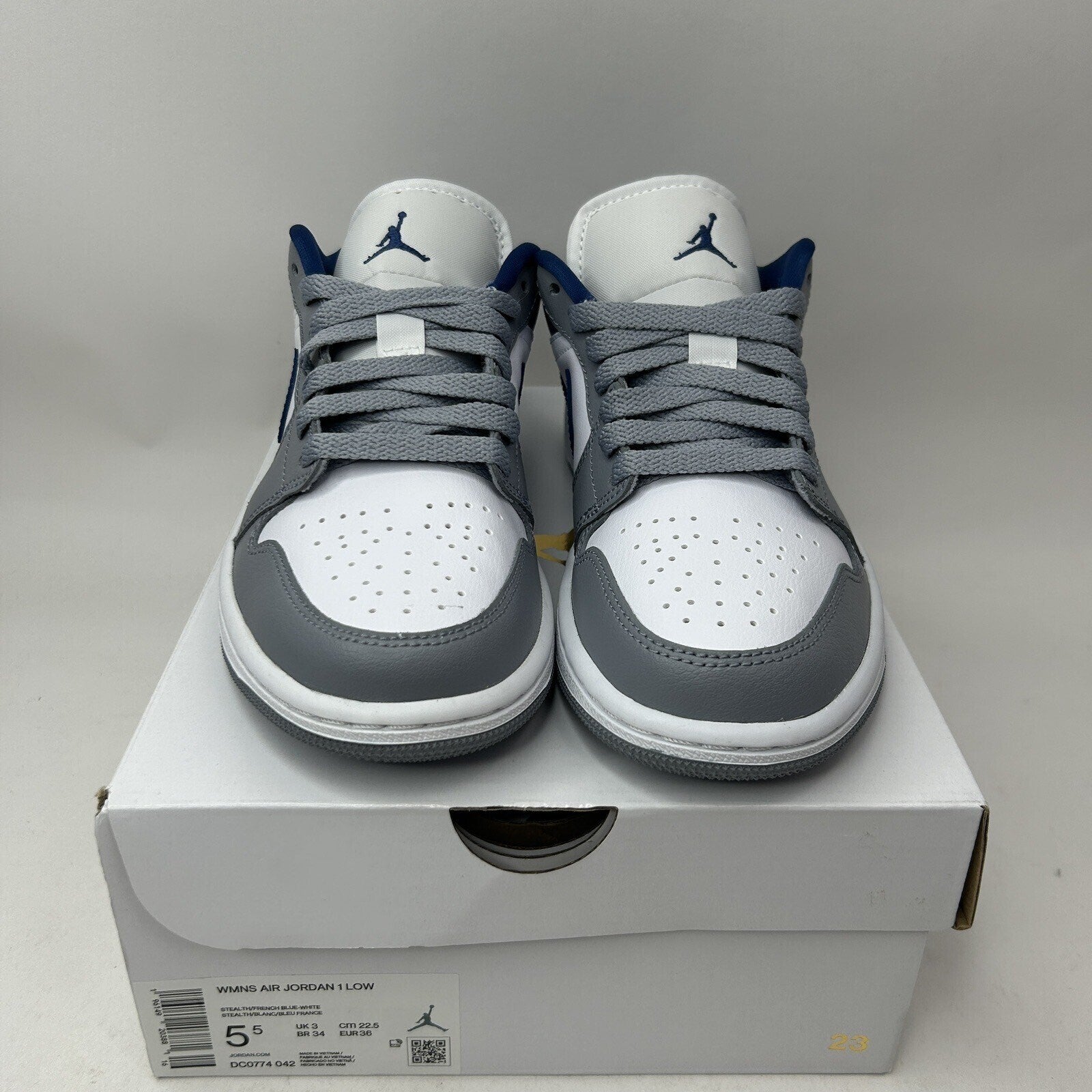 Nike Air Jordan 1 Retro Low WMNS “Stealth French Blue” DC0774-042 Women’s 5.5