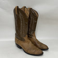 Vintage Tony Lama Two-Tone Western Cowboy Boots Gold Label Bullhide Men’s 8.5D
