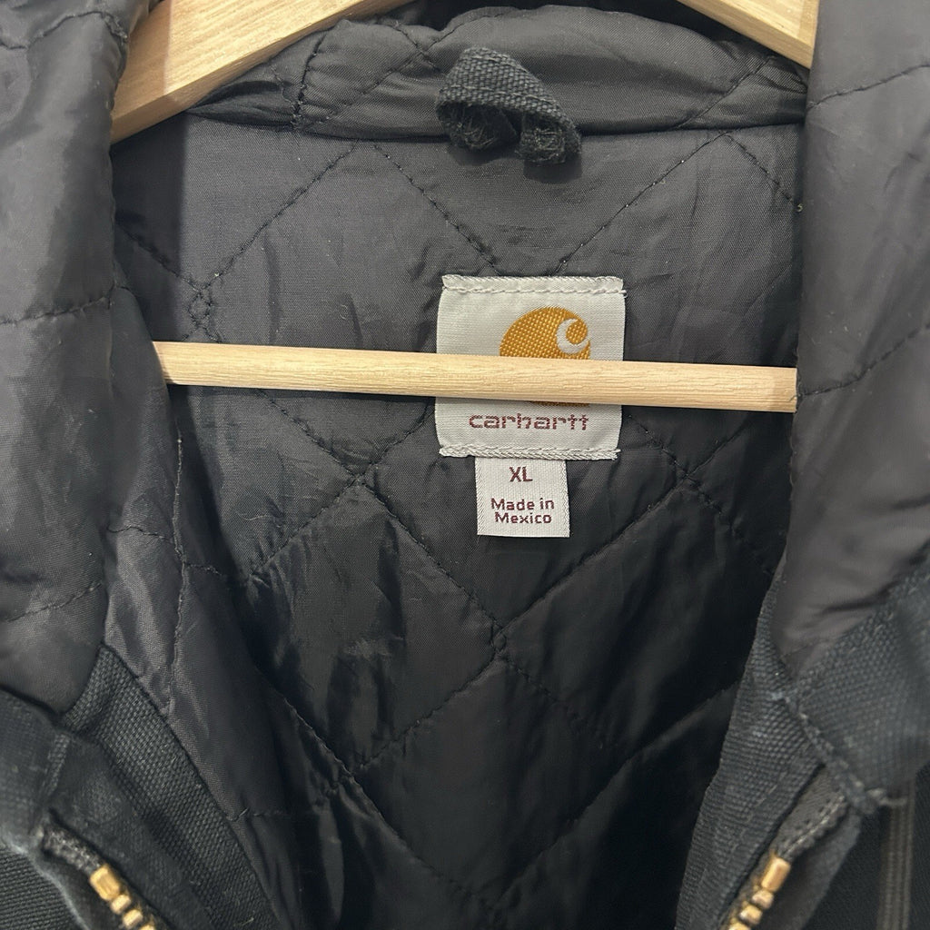 Vintage Carhartt Quilted Hooded Active Jacket “Black” J280 BLK Men’s X-Large