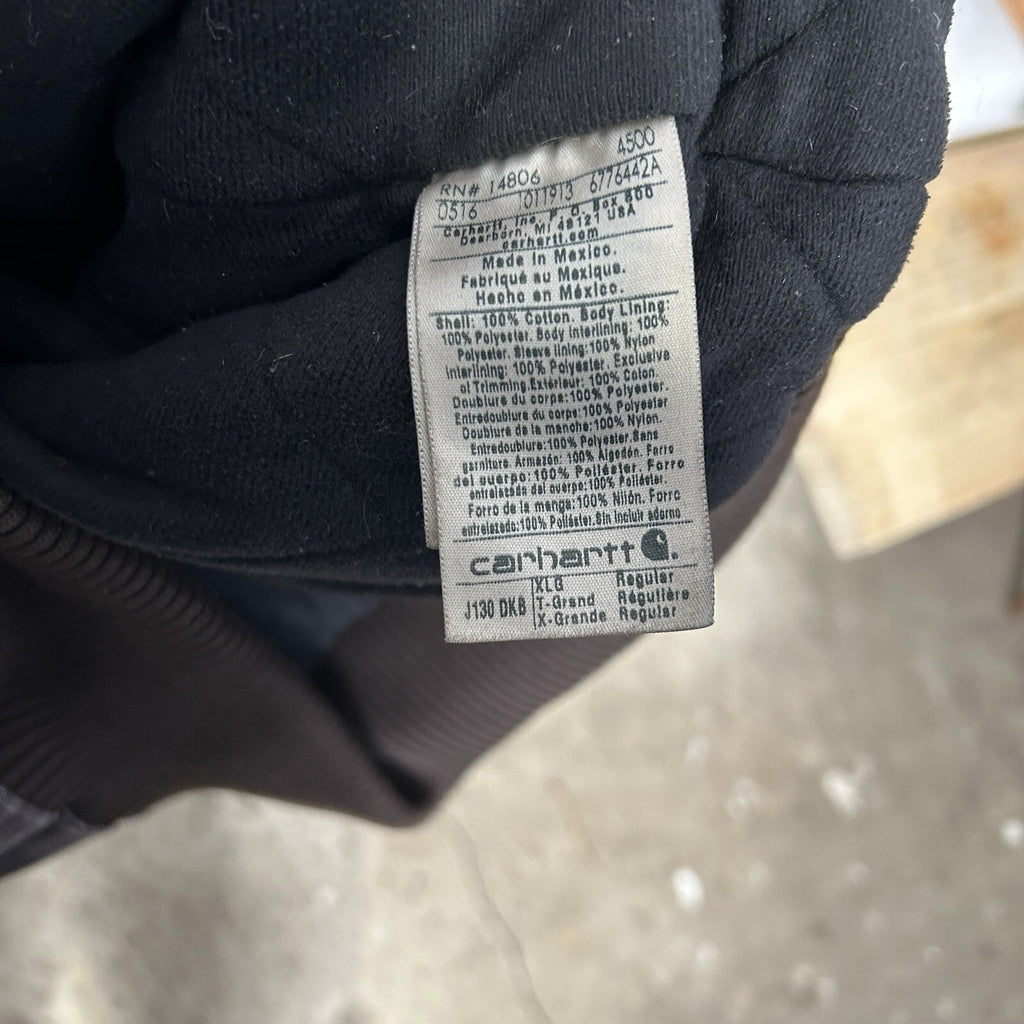 Vintage Carhartt Hooded Active Jacket “Dark Brown” J130 DKB Men’s X-Large Worn