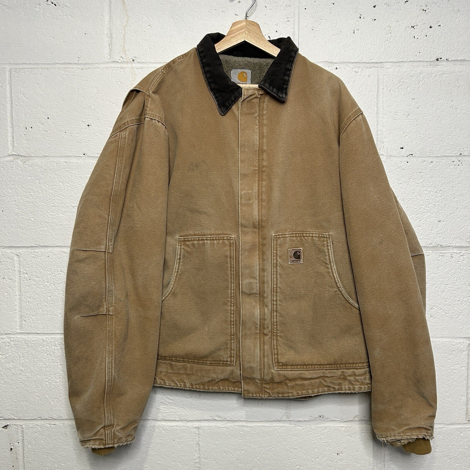 Vintage Carhartt Sherpa-Lined Dearborn Jacket “Camel/Brown” J164 CML Men’s XL