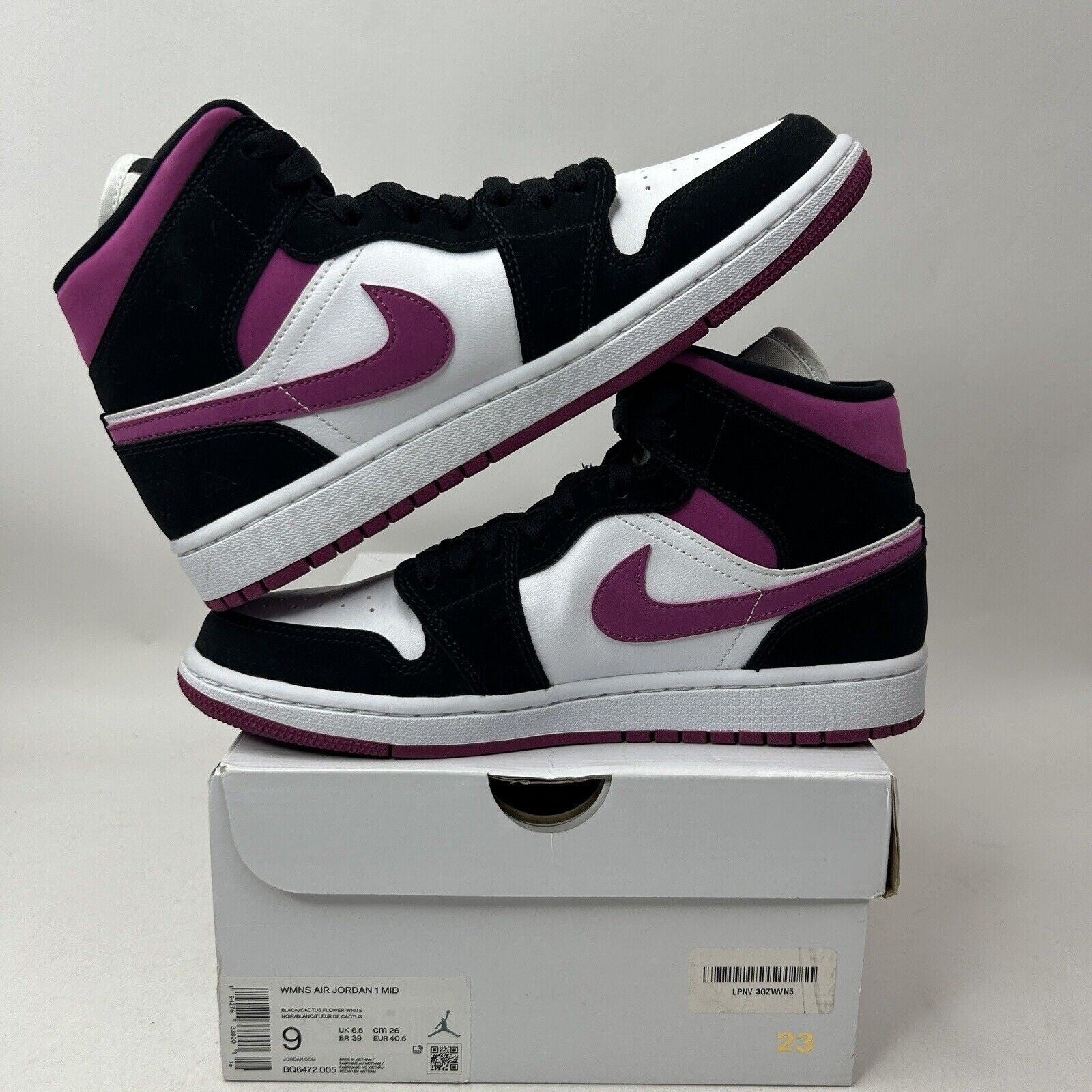 Nike Shoes Air Jordan 1 Retro Mid WMNS “Cactus Flower” 2023