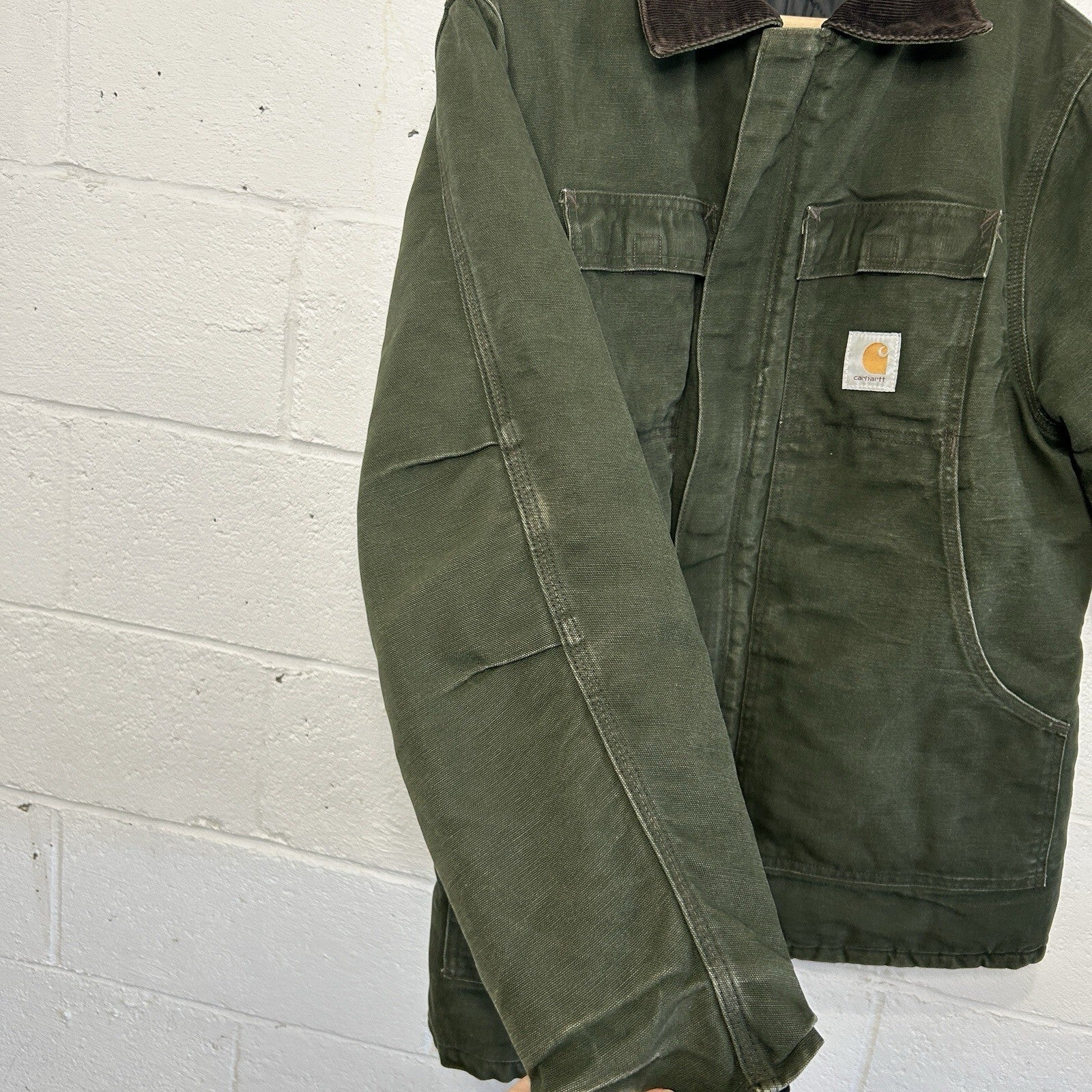 Vintage Carhartt Quilted Artic Duck Jacket “Green” CQ184 Men’s Large