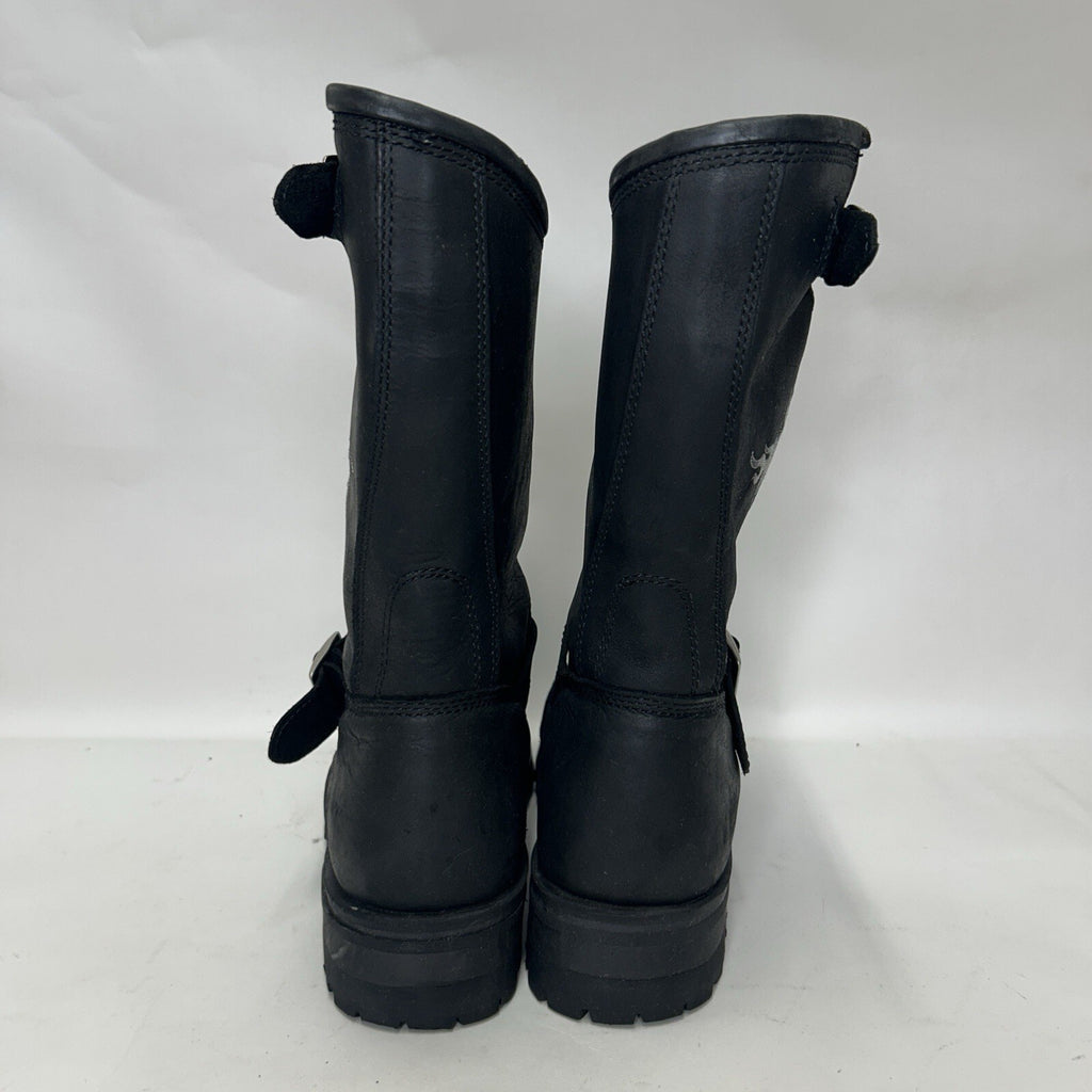 Harley Davidson Embroidered Flames Biker Engineer Boots “Black” Men’s 12