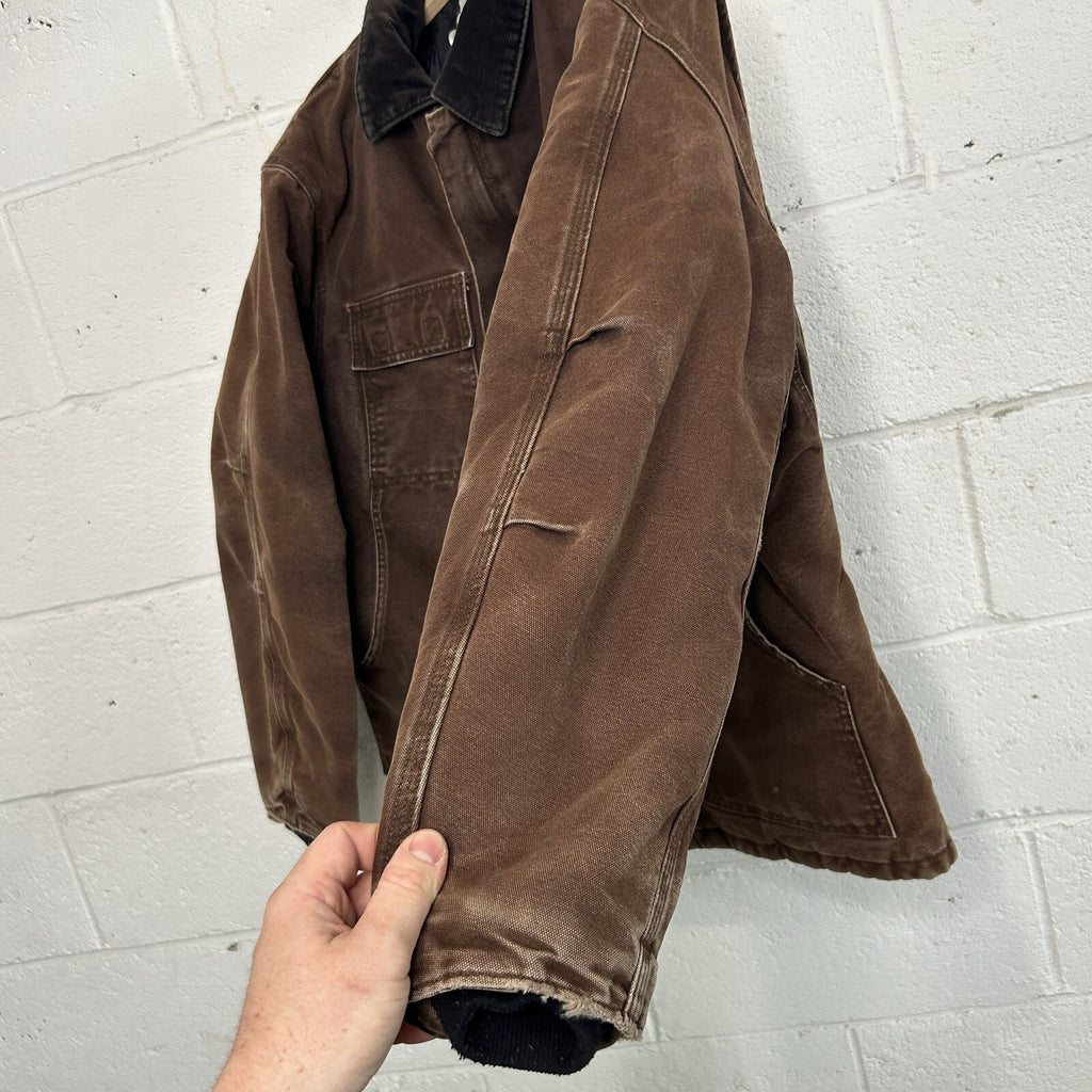 Vintage Carhartt Quilted Artic Jacket “Dark Brown” C26 DKB Men’s Medium