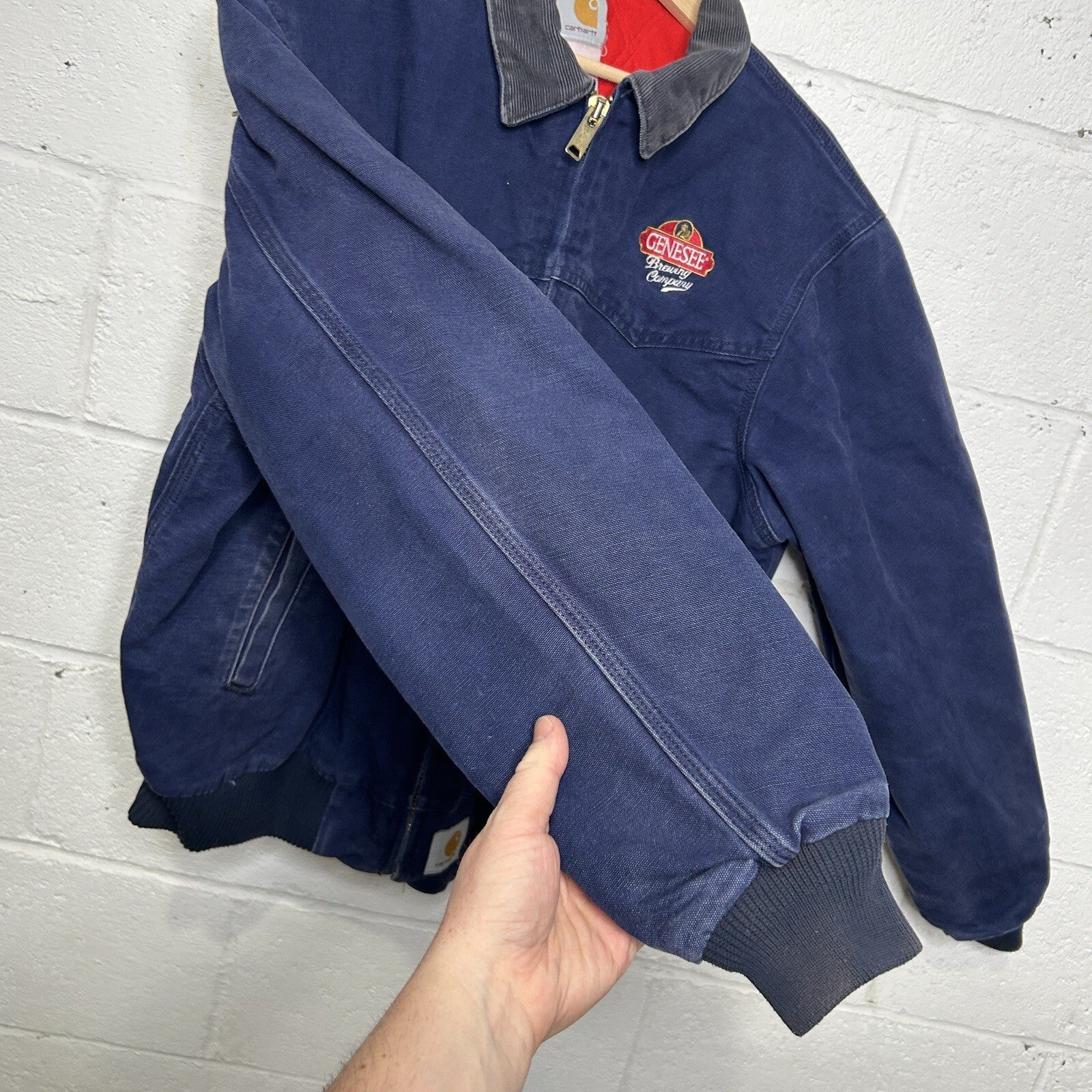 Vintage Carhartt Quilted Santa Fe Jacket “Navy” JQ2102 Men’s Large
