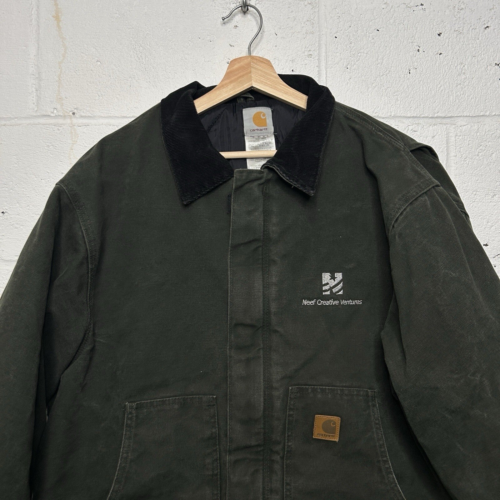 Vintage Carhartt Quilted Traditional Artic Jacket “Moss Green” J22 MOS Men’s XL