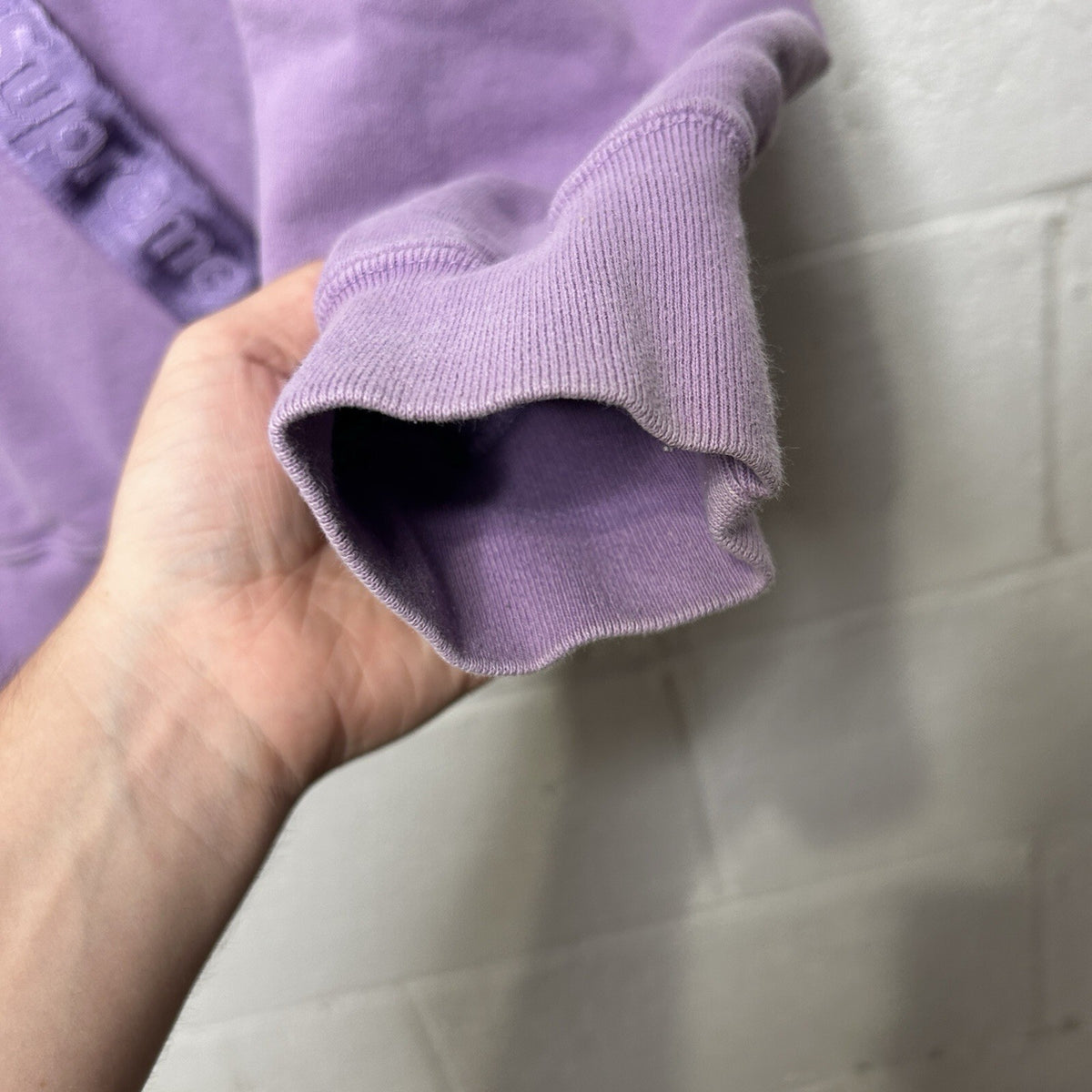 Supreme Tonal Webbing Trim Pullover Hoodie “Purple” Men’s Large SS20