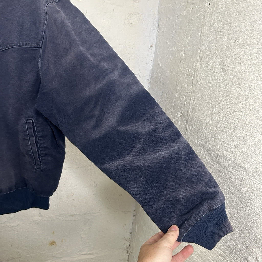 Vintage Faded Carhartt Quilted Santa Fe Jacket “Midnight Blue”