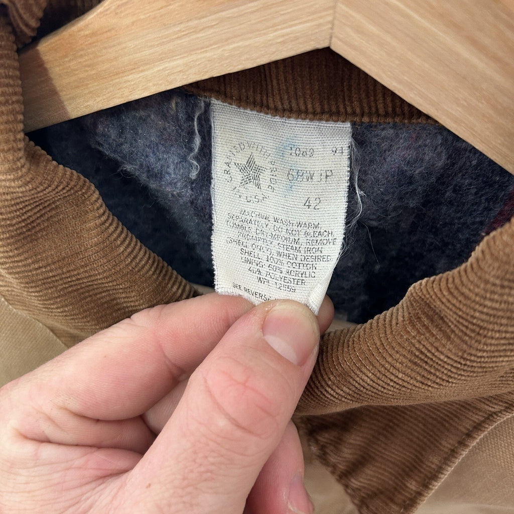 Vintage 100 Year Carhartt Blanket-Lined Trucker Jacket “Tan"