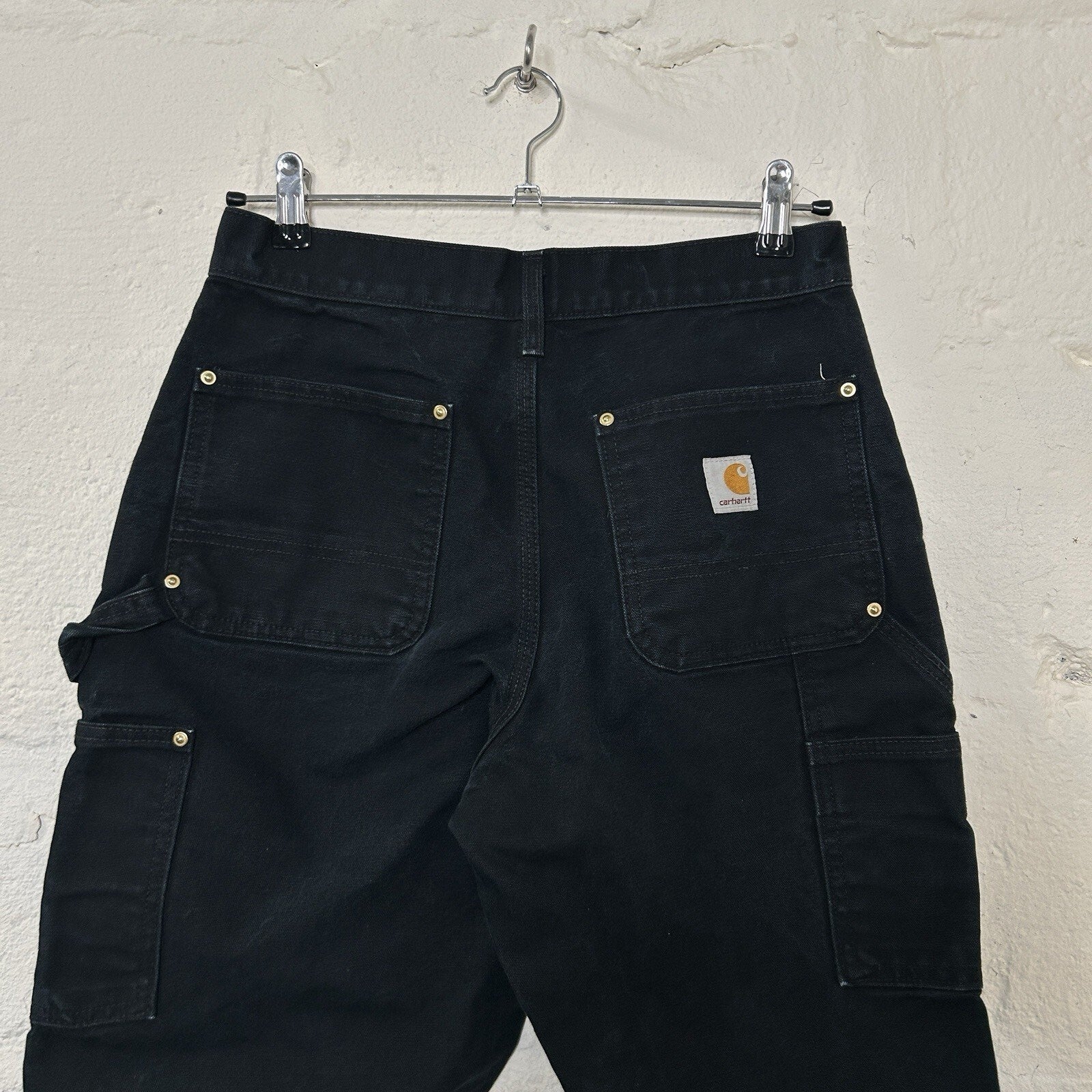 Vintage Faded Carhartt DoubleKnee Carpenter Pants “Black”