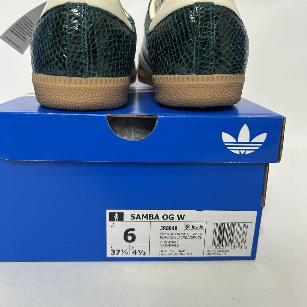 adidas Samba OG Snakeskin Pack - “Collegiate Green” JR8848 Women’s 6 New