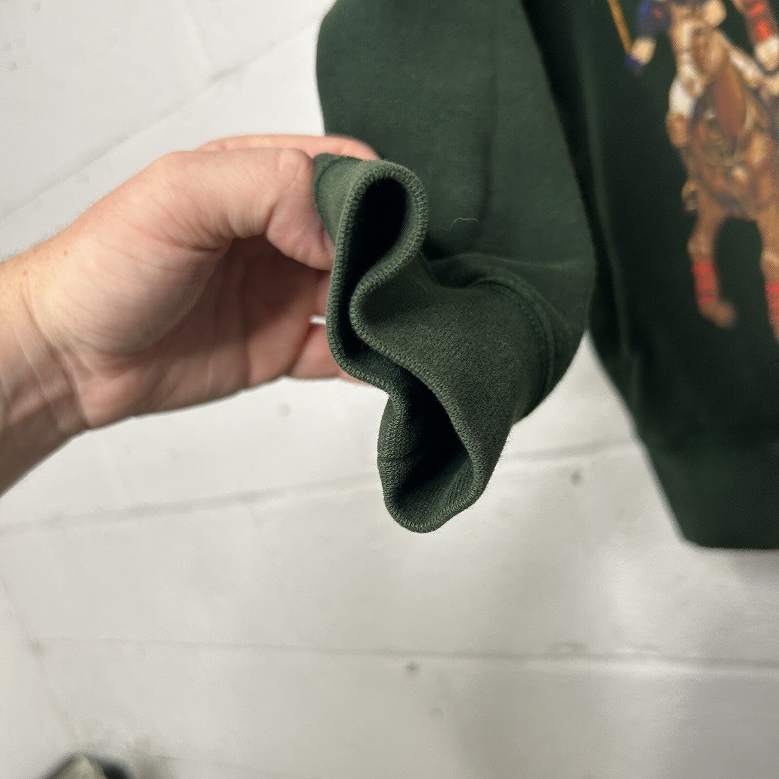 Polo Ralph Lauren Iconic Five Horsemen Hoodie “Green” Men’s Small Worn