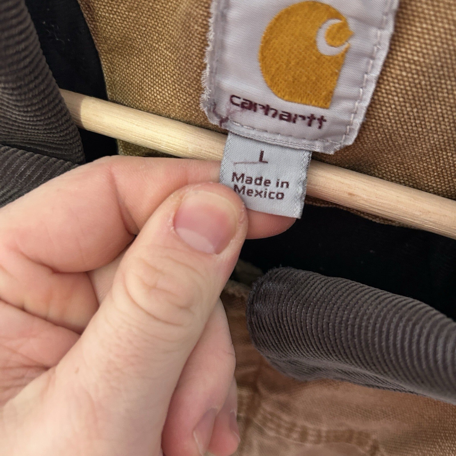 Carhartt Quilted Canvas Tractor Jacket “Brown” 103194-211 Men’s Large