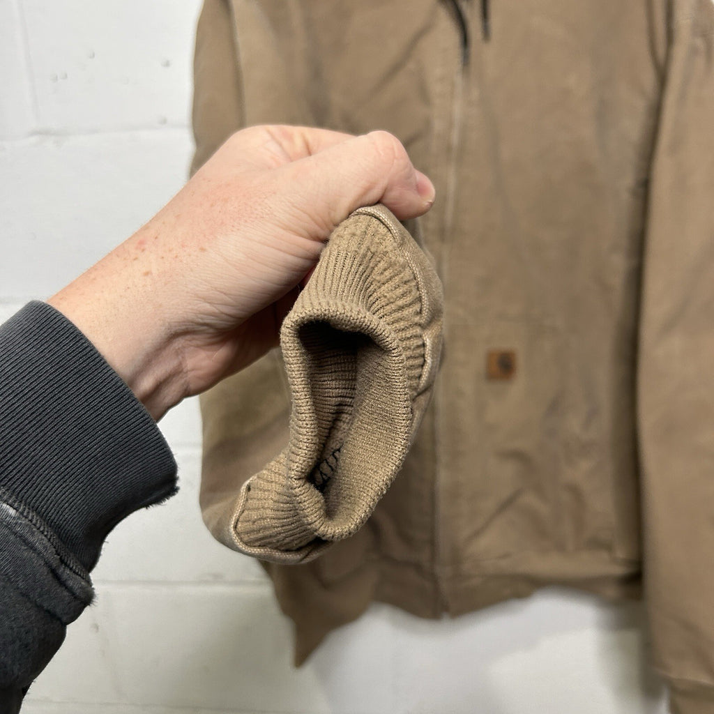 Vintage Carhartt Thermal-Lined Hooded Active Jacket “Saddle” J25 SDL Men’s XL