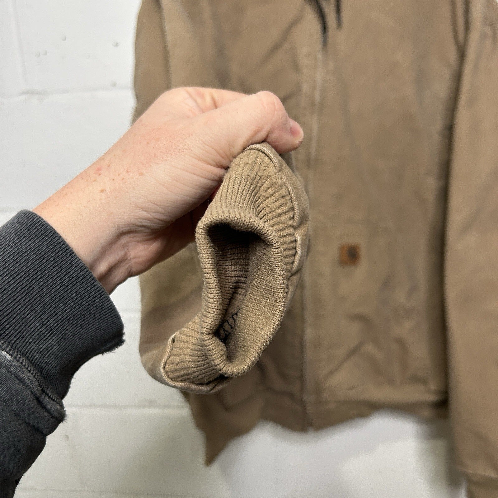 Vintage Carhartt Thermal-Lined Hooded Active Jacket “Saddle” J25 SDL Men’s XL
