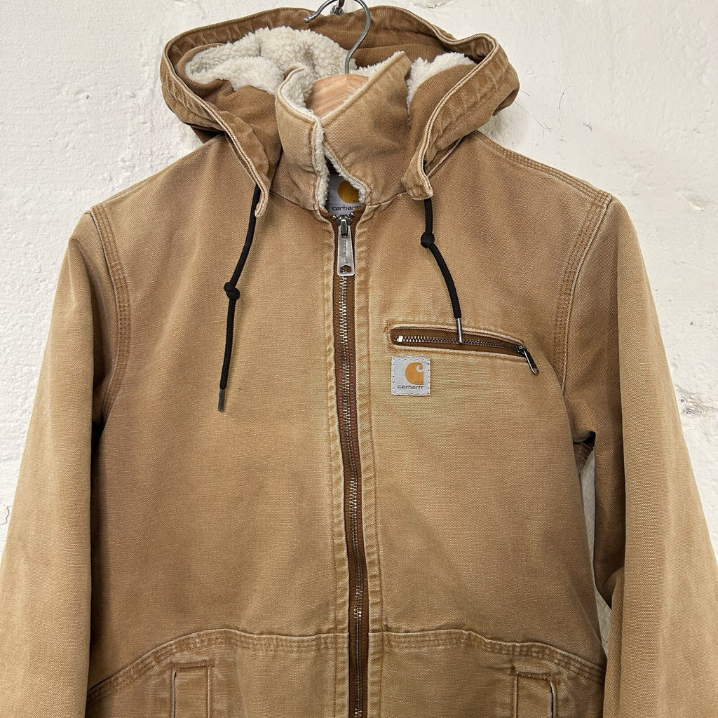 Carhartt Sherpa-Lined Wildwood Jacket “Brown” 100815-211 Women’s Extra-Small