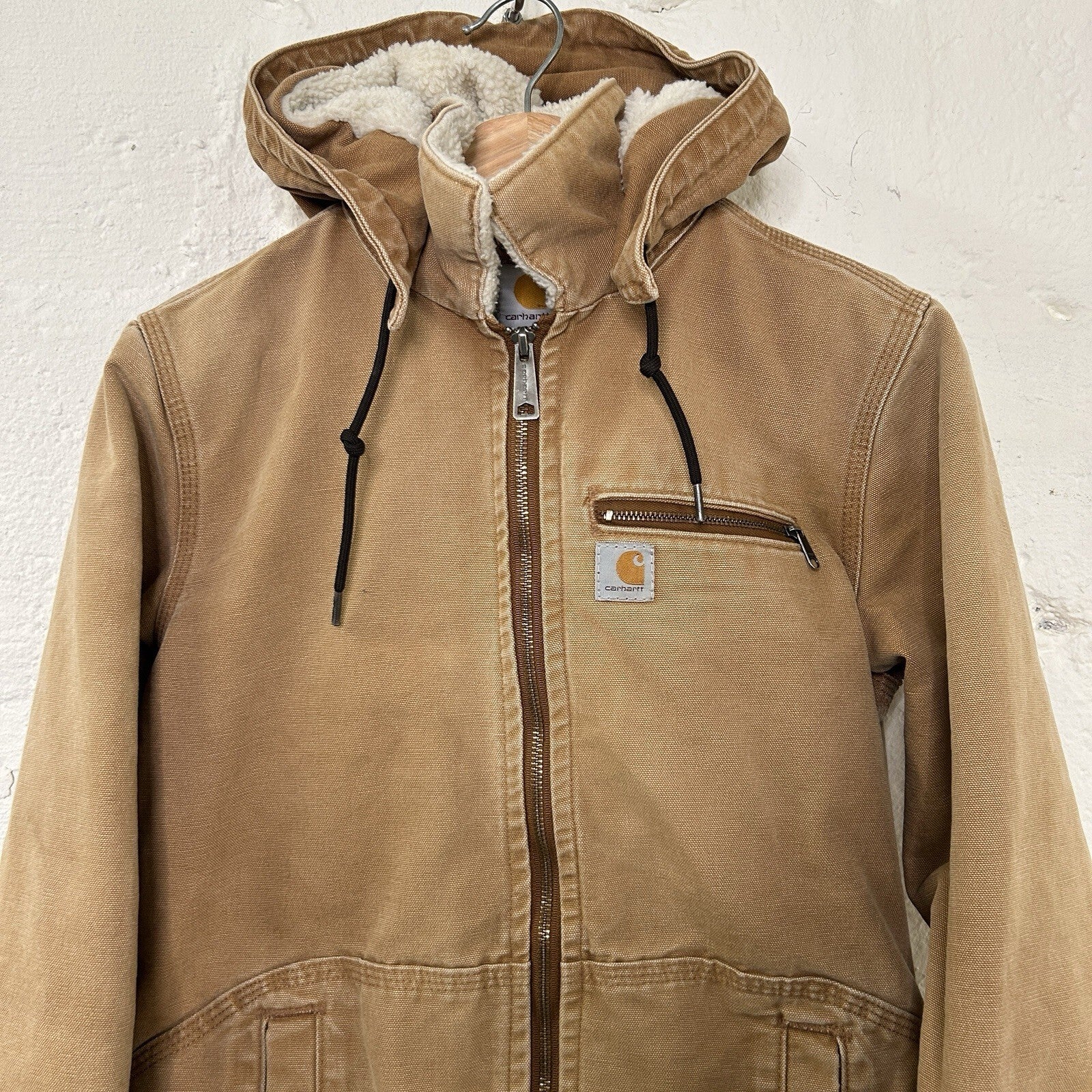 Carhartt Sherpa-Lined Wildwood Jacket “Brown” 100815-211 Women’s Extra-Small