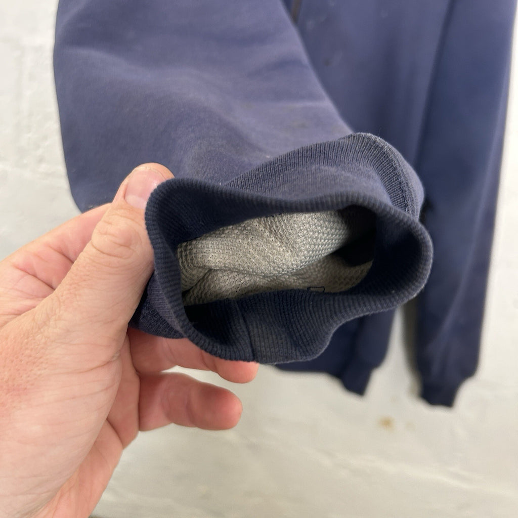 Vintage Carhartt Thermal-Lined Zip-Up Hoodie “Navy Blue” K129 NVY Men’s X-Large