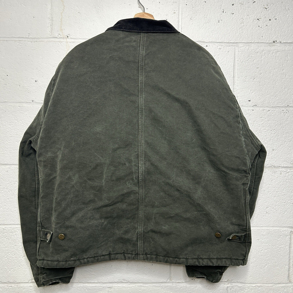 Vintage Carhartt Quilted Traditional Artic Jacket “Moss Green” J22 MOS Men’s XL